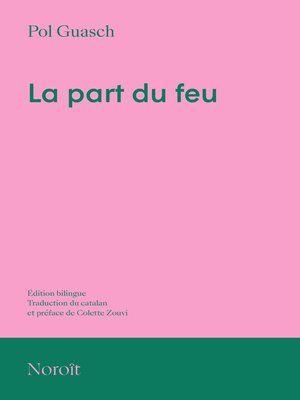 cover image of La part du feu